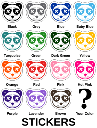 Tough Panda Stickers